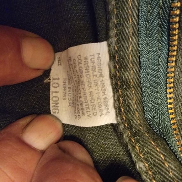 Vintage High waisted Lee jeans grayish, green 10L - Picture 5 of 5